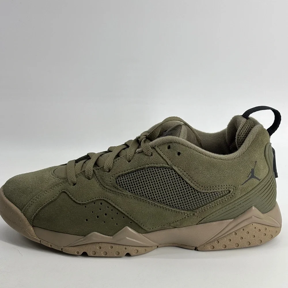 Jordan MVP 92 Mens 8.5 Medium Olive Black Khaki Suede HQ3950-201 Retro Sneakers